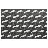 zwarte witte walvissen stof (Fat Quarter)