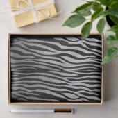 Zwarte witte Waterverf Ombre Zebra Afdrukken Tissuepapier (Geschenk)