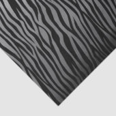 Zwarte witte Waterverf Ombre Zebra Afdrukken Tissuepapier (Detail)