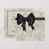 Zwarte witte werveling vrouwen 50ste verjaardagsfe kaart (Voorkant / Achterkant)