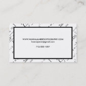 Zwarte Witte Wiskunde - Aangepaste tekst Visitekaartje (Achterkant)