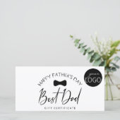 Zwarte & Witte zakenvaders Dag Cadeaubonnen Certif (Staand voorkant)