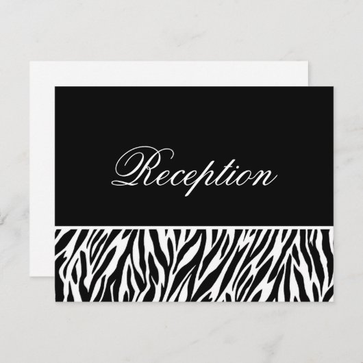 Zwarte witte Zebra Afdrukkaarten voor Sjabloon (Voorkant / Achterkant)