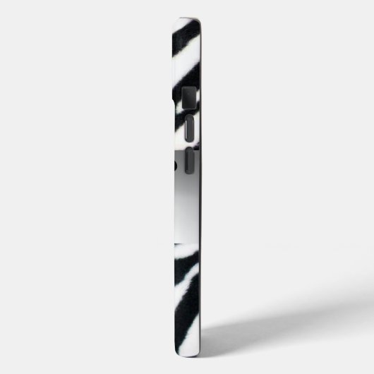 ZWARTE WITTE ZEBRA BARE GRAY GEM MONOGRAM, Case-Mate iPhone CASE (Achterkant / Links)