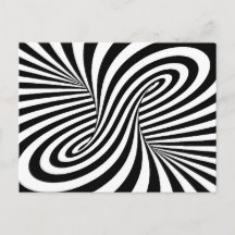 ZWARTE WITTE ZEBRA SWIRLS PATTERS OPTISCHE ILLUSIE
