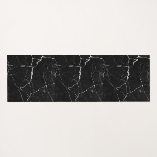 Zwarte witte zilvervaten yogamat (Achterkant (horizontaal))