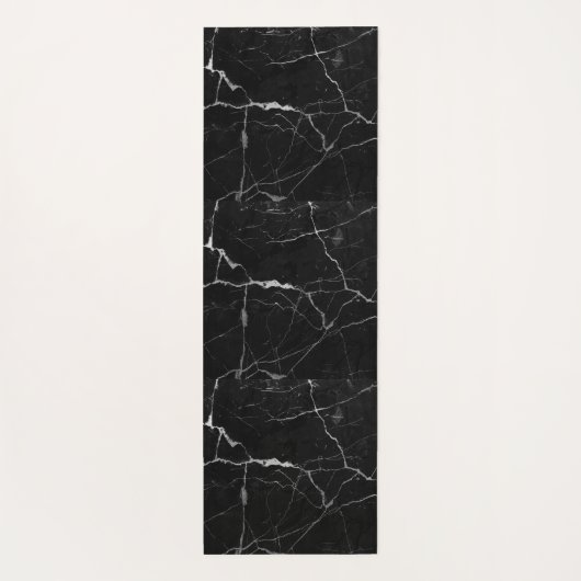 Zwarte witte zilvervaten yogamat (Achterkant)