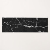 Zwarte witte zilvervaten yogamat (Voorkant (horizontaal))