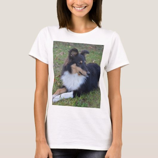 zwarte witte zout vol t-shirt (Voorkant)