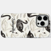 Zwarte witte zwanen Case-Mate iPhone case (Achterkant (horizontaal))