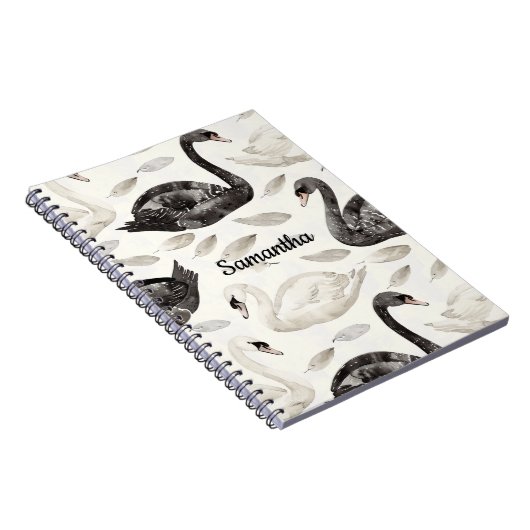 Zwarte witte zwanen notitieboek (Rechterzijde)