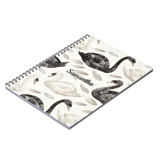 Zwarte witte zwanen notitieboek (Linkerzijde)