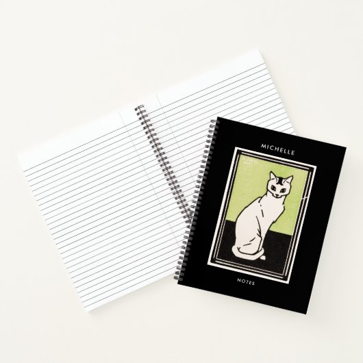  zwarte witte, zwarte vlekkast notitieboek (Binnen)