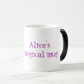 Zwarte wizardhond, op maat gesneden magische morph magische mok (Voorkant rechts)