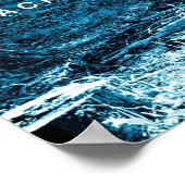 Zwarte Wolf Alone in het bos Poster (Hoek)