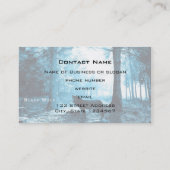 Zwarte Wolf Alone in het bos Visitekaartje (Achterkant)