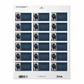 Zwarte Wolf Besneeuwd Noordelijk Bos Etiket (Full Sheet)