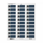 Zwarte Wolf Besneeuwd Noordelijk Bos Etiket (Full Sheet)