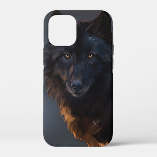 Zwarte wolf Case-Mate iPhone case