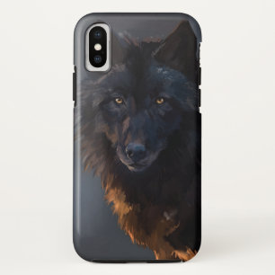 Zwarte wolf Case-Mate iPhone case