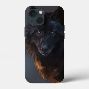 Zwarte wolf Case-Mate iPhone case