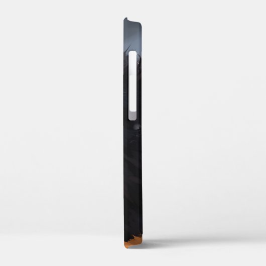 Zwarte wolf Case-Mate iPhone case (Achterkant / Links)