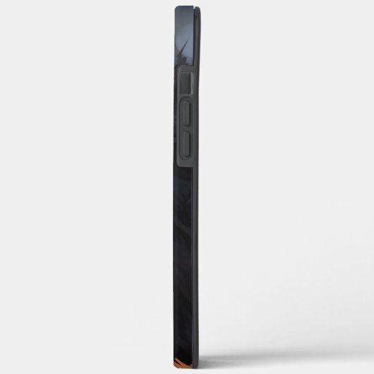 Zwarte wolf Case-Mate iPhone case (Achterkant / Links)