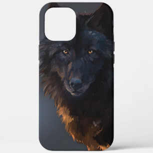 Zwarte wolf Case-Mate iPhone case