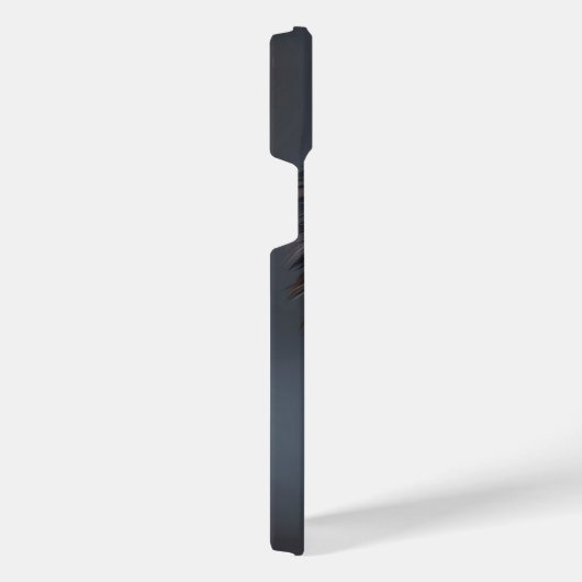 Zwarte wolf iPhone hoesje (Rechterkant)