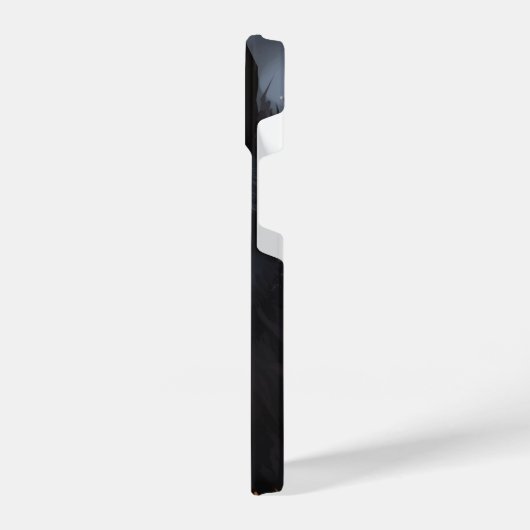 Zwarte wolf iPhone hoesje (Linkerkant)