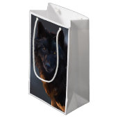 Zwarte wolf klein cadeauzakje (Voorkant Gekanteld)