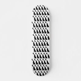 Zwarte Wolf Maan Skateboard Cadeau voor Tiener Jon