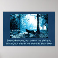 Zwarte Wolf met sterkste quote
