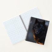 Zwarte wolf notitieboek (Binnen)