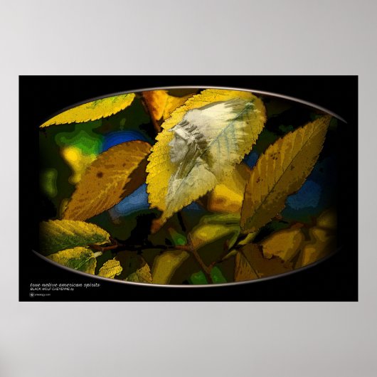 ZWARTE WOLF POSTER (Voorkant)