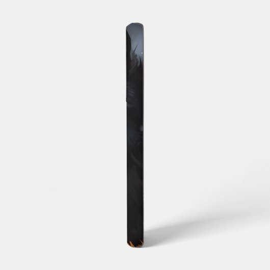 zwarte wolf samsung galaxy hoesje (Linkerkant)