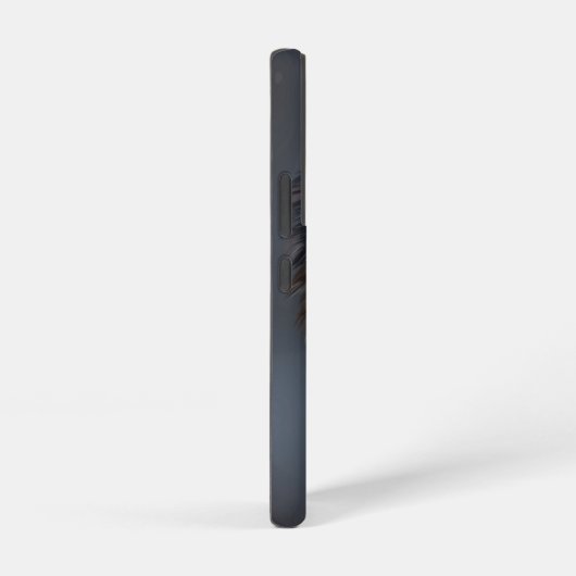 zwarte wolf samsung galaxy hoesje (Rechterkant)