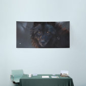 Zwarte wolf spandoek (Beurs)