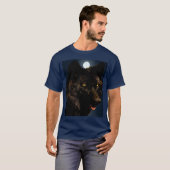 ZWARTE WOLF T-SHIRT (Voorkant volledig)