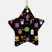 zwarte Wonderland Keramisch Ornament (Rechts)