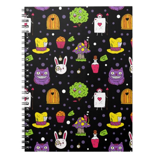 zwarte Wonderland Notitieboek (Voorkant)