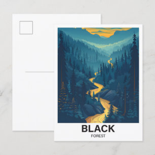 Zwarte Woud Baden-Württemberg Duitsland Reizen Briefkaart