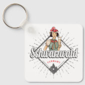 Zwarte Woud Baden-Württemberg Duitsland Vintage Sleutelhanger (Voorkant)