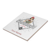 Zwarte Woud Baden-Württemberg Duitsland Vintage Tegeltje (Zijkant)