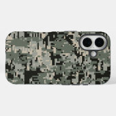 Zwarte Woud Camo Patroon Case-Mate iPhone Case (Achterkant (horizontaal))