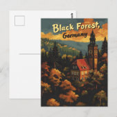 Zwarte Woud Duitsland Briefkaart (Voorkant / Achterkant)