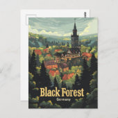 Zwarte Woud Duitsland Briefkaart (Voorkant / Achterkant)