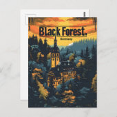 Zwarte Woud Duitsland Briefkaart (Voorkant / Achterkant)