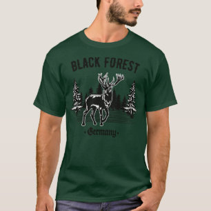 Zwarte Woud Duitsland Herten met Bomen T-shirt