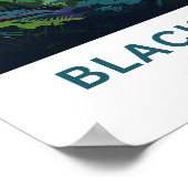 Zwarte Woud Duitsland Reisprint Poster (Hoek)